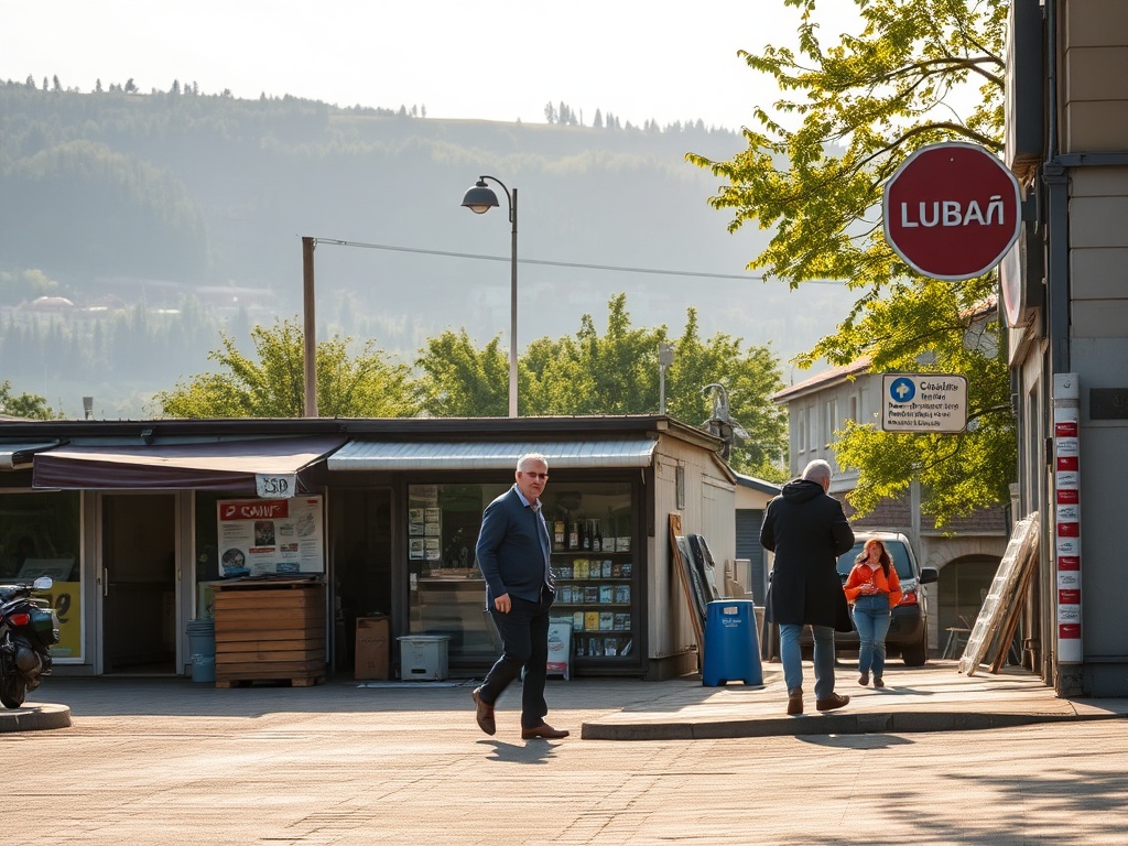 Logo MOSiR Lubań lub zdjęcie obiektu sportowego, z napisem 'Dyrektor MOSiR Lubań - oferta pracy'