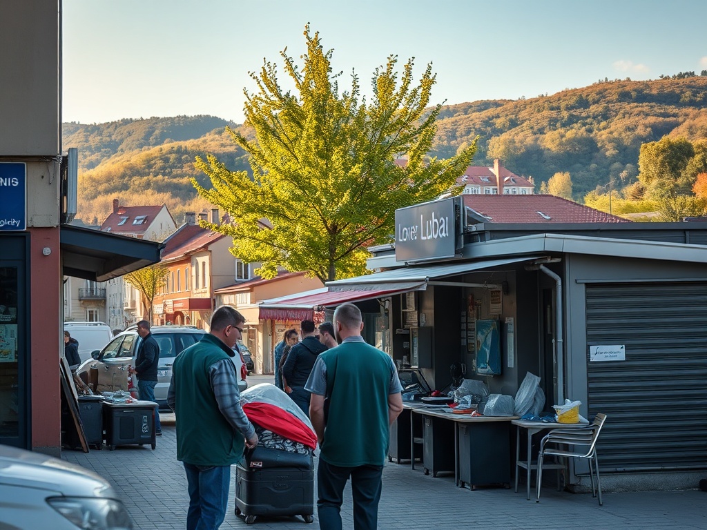 Wykresy ilustrujące bezrobocie i zarobki w Lubaniu - dane GUS